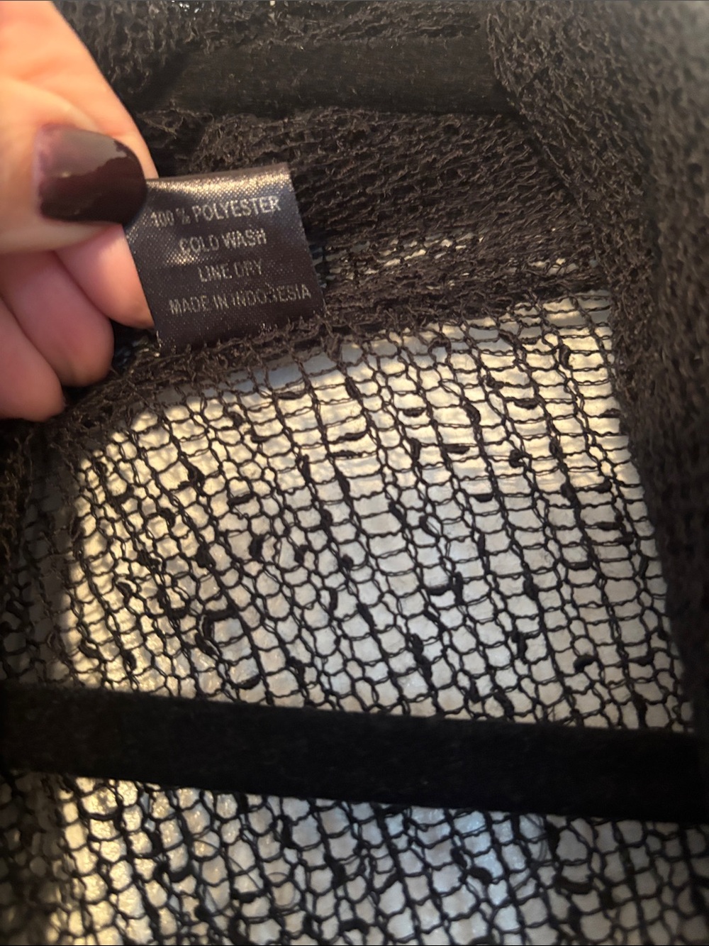 Lightweight Sheer lightweight Black Open-Front Women's Cardigan - Picture 3 of 6